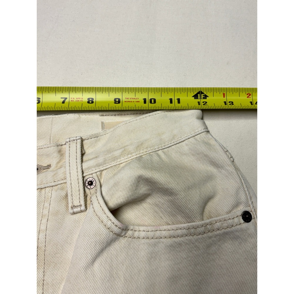 Levi Strauss Premium 80s Mom Jean Light Cream Beige Size 25x27 - Picture 14 of 16
